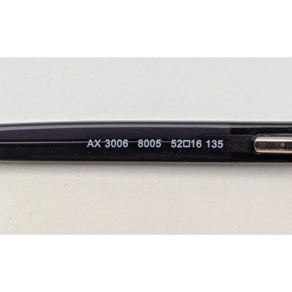 🕶️Armani Exchange AX3006 8005 Eyeglasses 52/16 135 /KAG842🕶️ - Picture 7 of 10